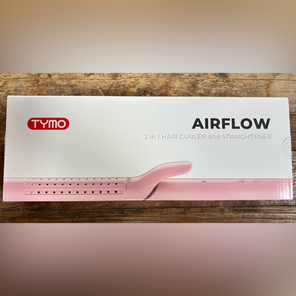 TYMO Pink 2-in-1 Hair Curler and Straightener